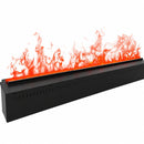 Bruciatore per Camino Elettrico a Vapore Acqueo da Incasso con Fiamme 3D 150x22,7x17,8 cm Capacità 9 lt 722W APP VAPOR150 Nero