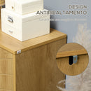 Mobile Multiuso 2 Ante 60x30x76 cm in Legno Marrone