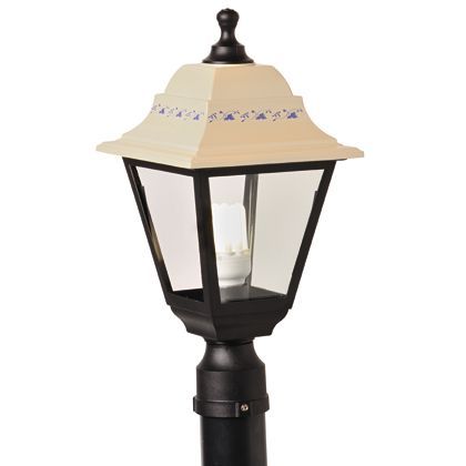 Lampe lanterne à tête carrée couleur noir et blanc pour l'extérieur Marine Line Sovil online