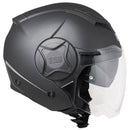 Casco Jet per Scooter Visiera Lunga CGM Illinois 129A Antracite Opaco XS - (53-54 cm)