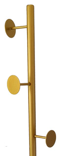 Appendiabiti da Tarra 30x30x172 cm in Acciaio Oro