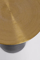 Tavolino Basso Ø45x49 cm in Acciaio