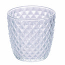 Set 6 Bicchieri Acqua in Vetro 300 ml Villa d'Este Home Tivoli Geometrie Clear