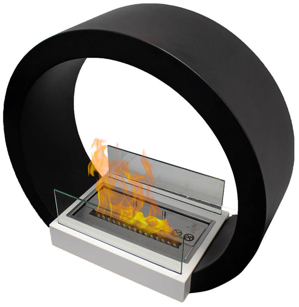 prezzo Cheminée Bioéthanol au Sol 54,5x58 cm Karlsen Ferrara Noir