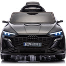 Macchina Elettrica per Bambini 12V Licenza Ufficiale Audi SQ8 E-Tron con Telecomando e Sedile Pelle Nero
