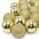 Set 24 Palle di Natale Ø7 cm Dorate per Alberi