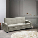 Divano Letto 205x84X89 cmin Similpelle Beige