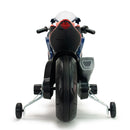Moto Elettrica per Bambini 12V Honda Competición con Luci Suoni e Ruote Stabilizzatrici Blu   