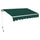 Store à Barre Carrée 200x300 cm Tissu Polyester Uni Vert