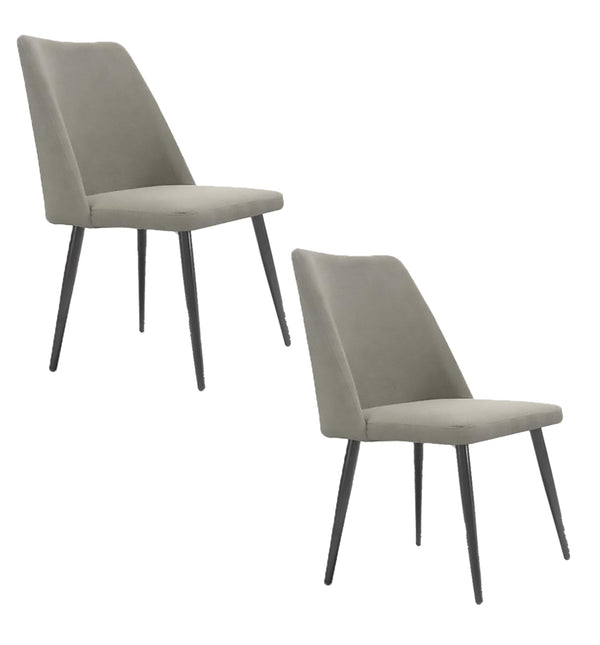 Set 2 sedie Imbottite 48x58x92 cm In Tessuto Enjoy Lux Alexia Tortora online