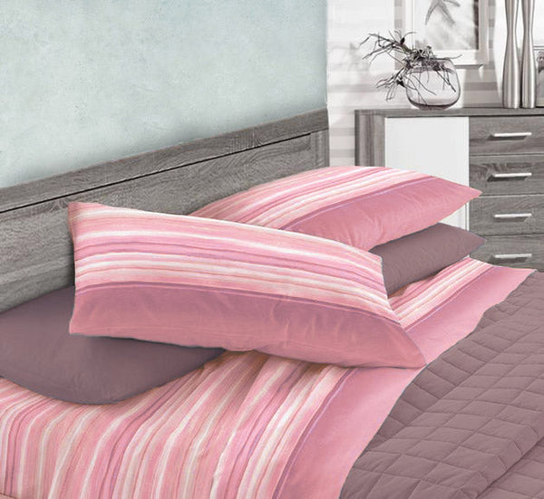 prezzo Ensemble de draps en coton dessus et dessous et taies d'oreiller rose Cober Malida différentes tailles