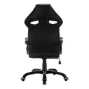 Sedia da Gaming Altezza Regolabile in Similpelle Bianco e Nero 