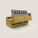 Divano Letto 3 Posti 189x96x96 cm Evans in Tessuto Giallo