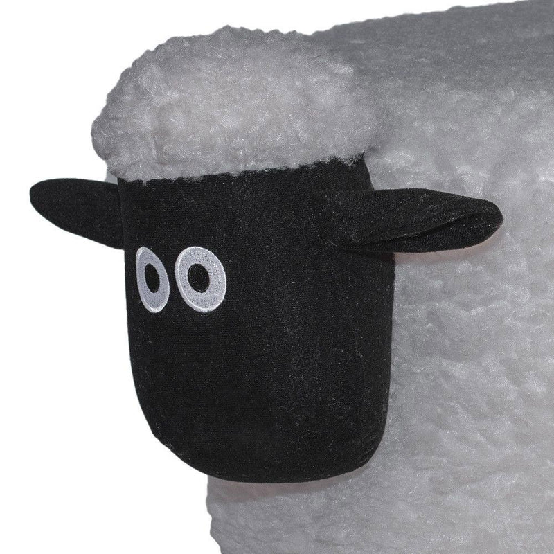 Sgabello Pouf Poggiapiedi per Bambini 63x36x42 cm Pecora Grigia Divina Home