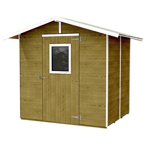 Abri Box en Bois de Colombe pour Outils avec Porte et Fenêtre 200X305X214Cm  prezzo
