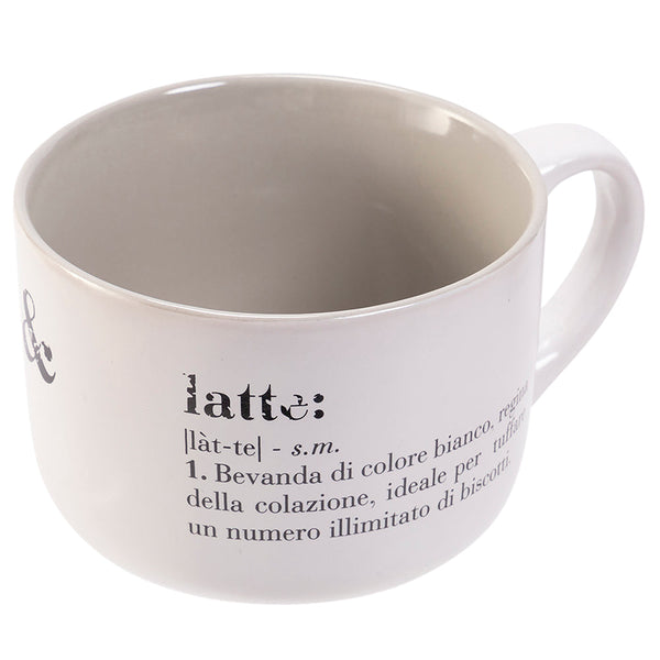Tasse à lait et biscuits Jumbo 11,5x8,5x6,8 cm en grès VdE Tivoli 1996 online