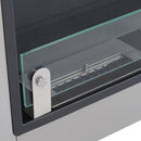 Camino a Bioetanolo da Parete 136x54 cm Inox e Nero 