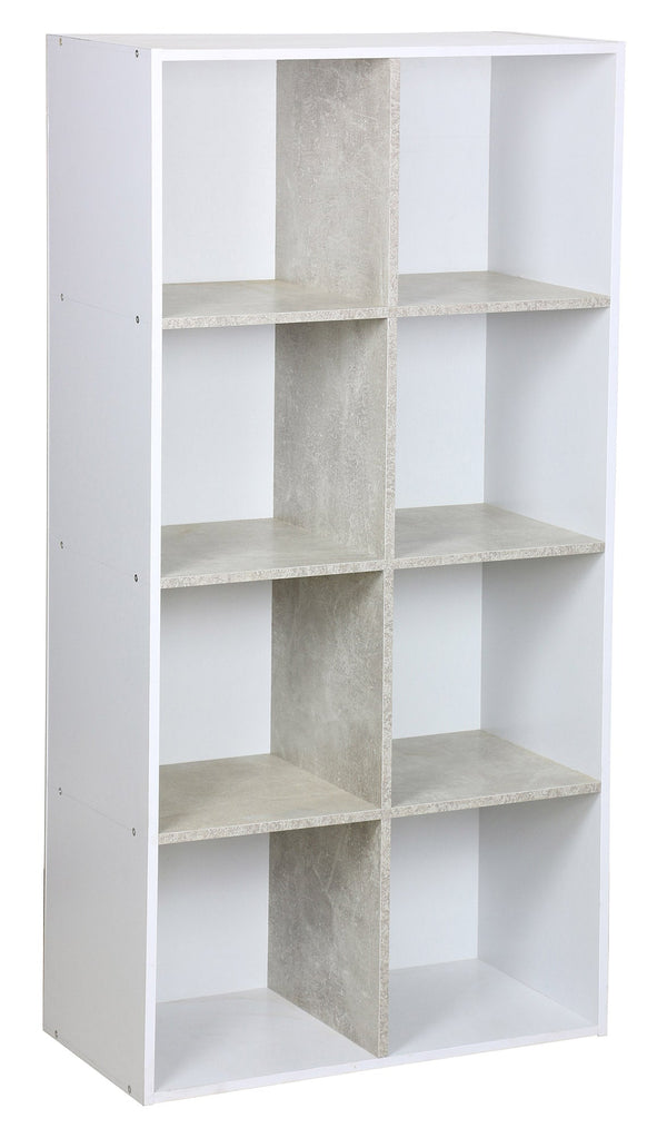 Bibliothèque avec 8 étagères 60x30x120 cm en Gris PB prezzo