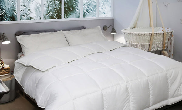 online Couette en Microfibre 300gr Doubleface Blanc/Blanc