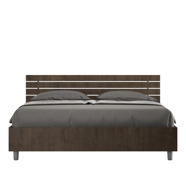 Tête de lit inclinée pour lit double, lattes, cheville, noyer, différentes tailles prezzo