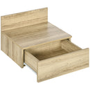 Set 2 Comodini Sospesi 43x36,5x30,5 cm in Truciolato Naturale
