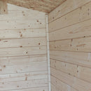 Casetta Box da Giardino per Attrezzi 198x130 cm con Porta Singola Cieca in Legno Naturale