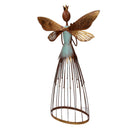 Fatina metallo con fiore oro cm 38,7x16xh66,7