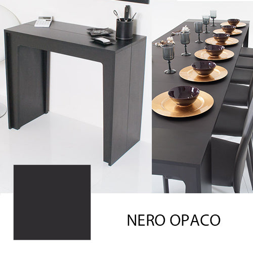 Table console extensible 42/302 cm noir mat Groupdesign Arlecchino  online