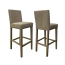 Set 2 Sgabelli 93x40x40 cm Edi Trinity 03 vellutino beige