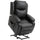 Fauteuil Releveur Electrique 1 Moteur en Simili Cuir Noir