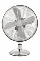 Ventilatore da Tavolo 30cm Oscillante 3 Velocità  35W Kooper Eolo Cromato