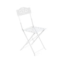 Sedia da Giardino Pieghevole in Ferro Taddei Bistro Bianca
