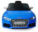 Macchina Elettrica per Bambini 12V con Licenza Audi TT S Roadster Blu