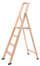 Echelle pliante en bois 4 marches H88 cm Naturel
