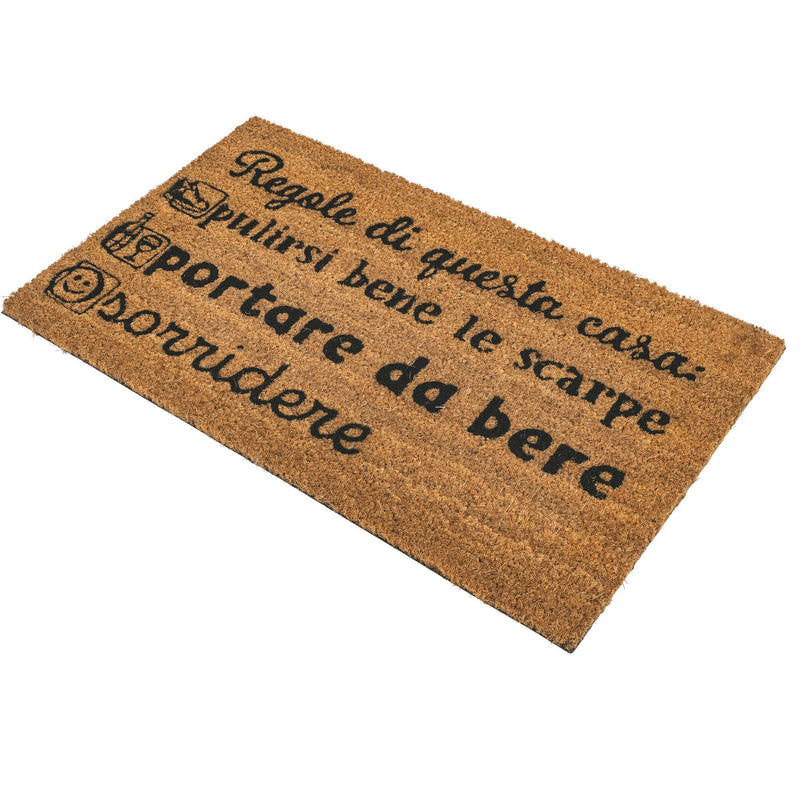 Zerbino "Regole" Fondo Antiscivolo 70x40 cm VdE Tivoli 1996