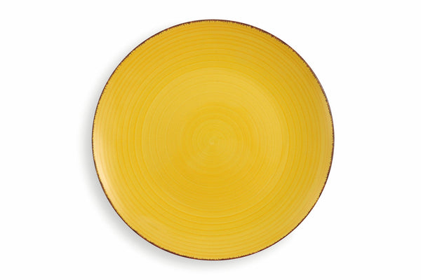 online Set de 6 assiettes plates Ø27,5x3 cm en grès VdE Tivoli 1996 New Baita Gialli