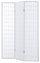 Paravent Separè 3 Panneaux 130,5x178cm en Bois Tosini Blanc