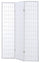 Paravent Separè 3 Panneaux 130,5x178cm en Bois Tosini Blanc