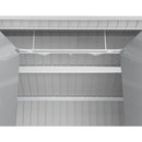 Casetta Box da Giardino 249,1x209,3x231,3 cm in Acciaio Zincato Grigio