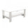 Table basse Match 100x55x41 h cm en aggloméré bilaminé blanc
