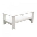 Tavolino Salotto Match 100x55x41 h cm in Truciolare bilaminato Bianco