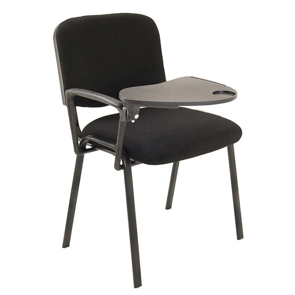 sconto Chaise de bureau en tissu avec rabat Bozzini noir