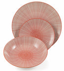Servizio Piatti 18 Pezzi in Porcellana Soriani Fossil Multicolor