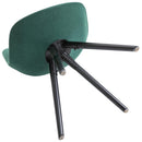 Set 2 Sedie Imbottite 48x56x87 cm in Tessuto  Verdi