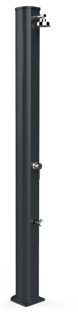 acquista Doccia Solare da Giardino 40L Miscelatore e Lavapiedi Arkema Big Jolly Grigio Antracite