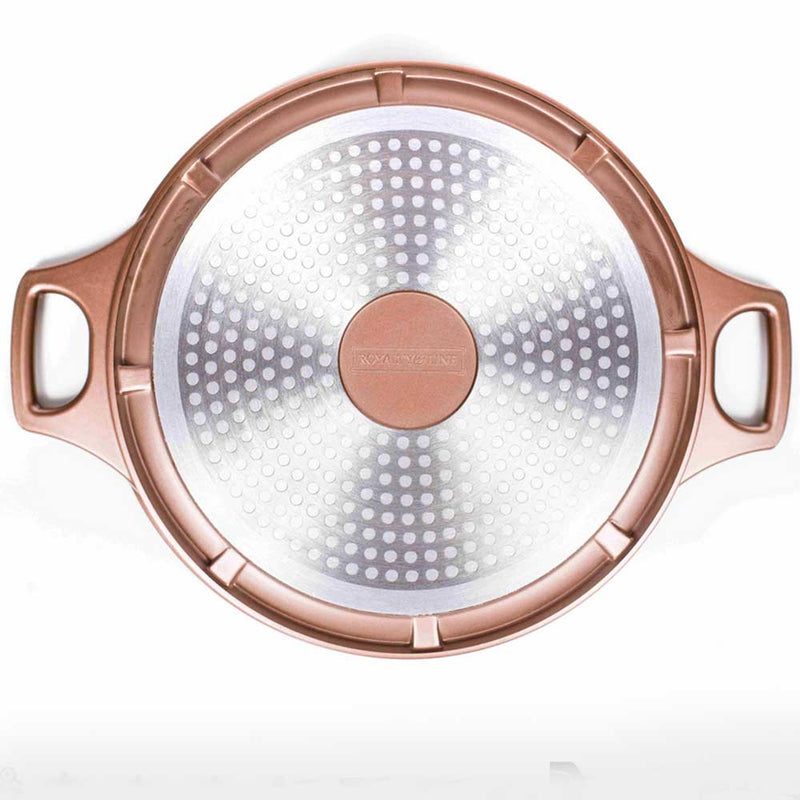 Batteria di Pentole 14 Pezzi in Pietra Lavica Antiaderente Induzione