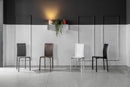 Set 4 Sedie 41x39xH90 cm in Similcuoio Net Bianco