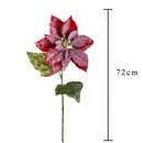 Set 6 Rami Artificiali Stella con Neve 72 cm in Sintetico