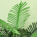 Pianta Artificiale Palma Verde con 36 Foglie da 160 cm in Vaso in PE e Cemento per Interno ed Esterno   