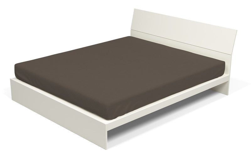 Lenzuolo Sotto con Angoli ed Elastico Tinta Unita Marrone